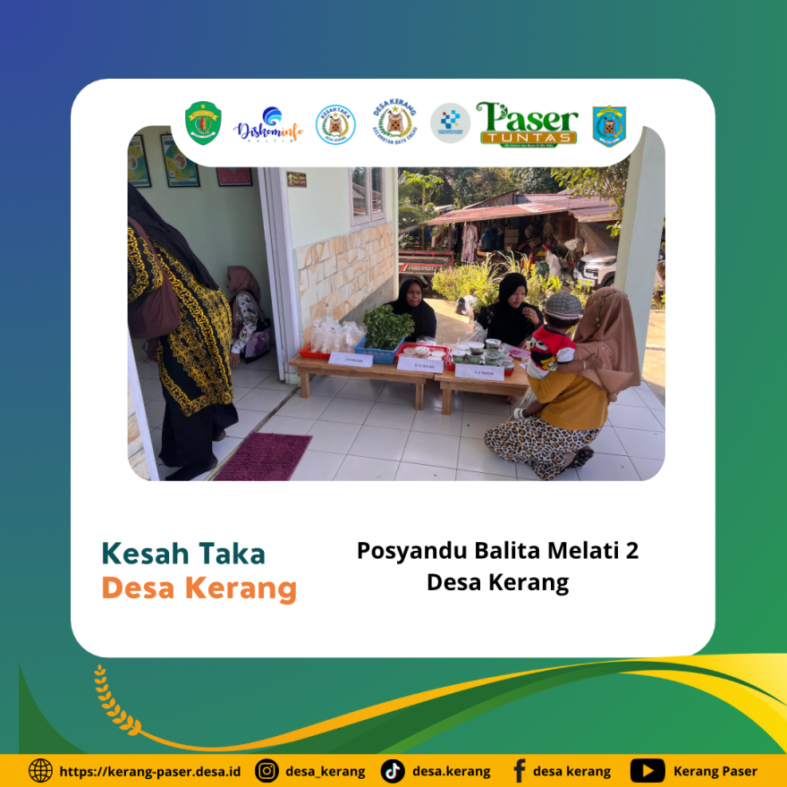 Posyandu balita melati 2 desa kerang
